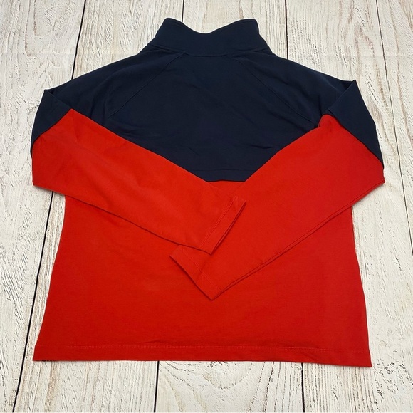 Lauren Ralph Lauren Navy and Red Zip-Up Sweater XL - Picture 6 of 10
